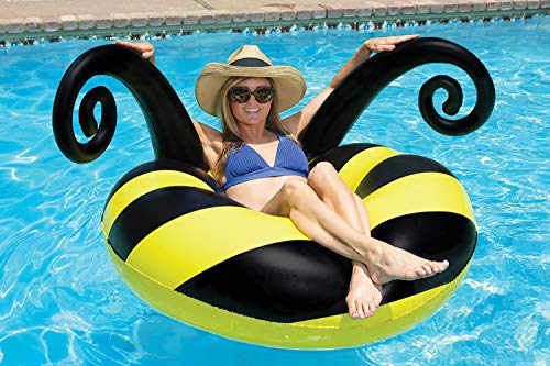 Poolmaster 48-Inch Inflatable Swimming Pool Party Float, Seahorse, Coral