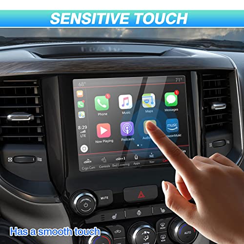 Autorder Custom Fit for Screen Protector 2013-2020 2021 2022 Dodge Ram 1500 2500 3500 Accessories Tempered Glass 9H Navigation Display Touchscreen Protective Film(8.4-Inch)