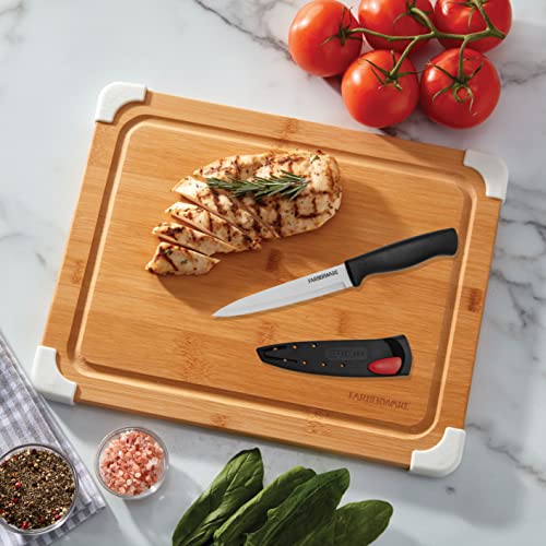 Farberware 5158146 EdgeKeeper Utility Knife, 4.5-Inch, Black