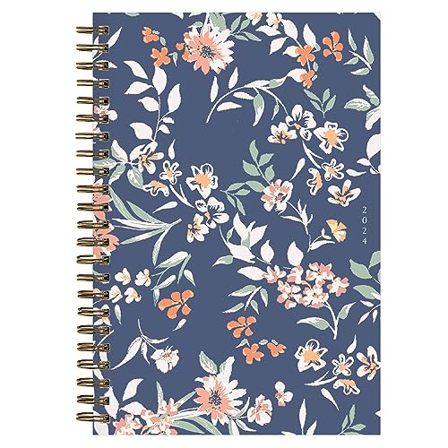 Blue Sky Sustainability 2024 Weekly and Monthly Planner, January - December, 5" x 8", Reinforced Paper Cover, Wirebound, Effie (138329-24)