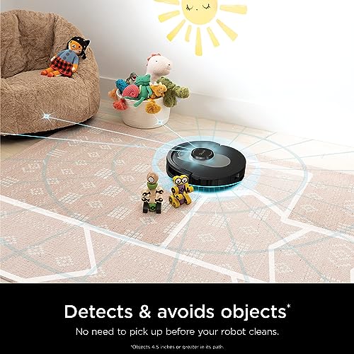 Shark Matrix Plus 2in1 Robot Vacuum & Mop with Sonic Mopping, Matrix Clean, Home Mapping, HEPA Bagless Self Empty Base, CleanEdge, for Pet Hair, Wifi, Black/Gold (AV2610WA)