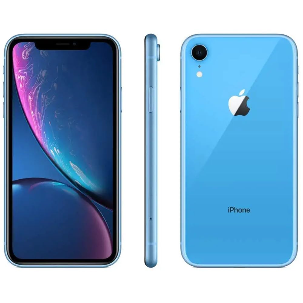 Apple iPhone XR, US Version, 128GB, Blue - Unlocked (Renewed)