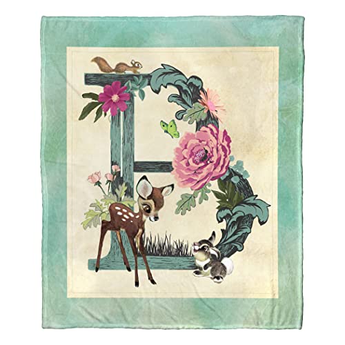 Northwest Bambi Silk Touch Throw Blanket, 50" x 60", B is for Bambi