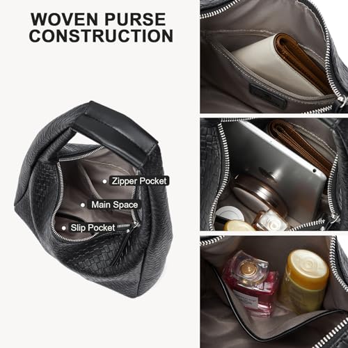 BOSTANTEN Shoulder Bag for Women Trendy Summer Hobo Handbag Purse Top-handlde Tote Bag, Apricot