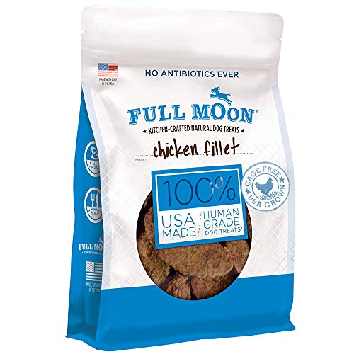 Full Moon Chicken Fillet Healthy All Natural Dog Treats Human Grade Made in USA 48 oz