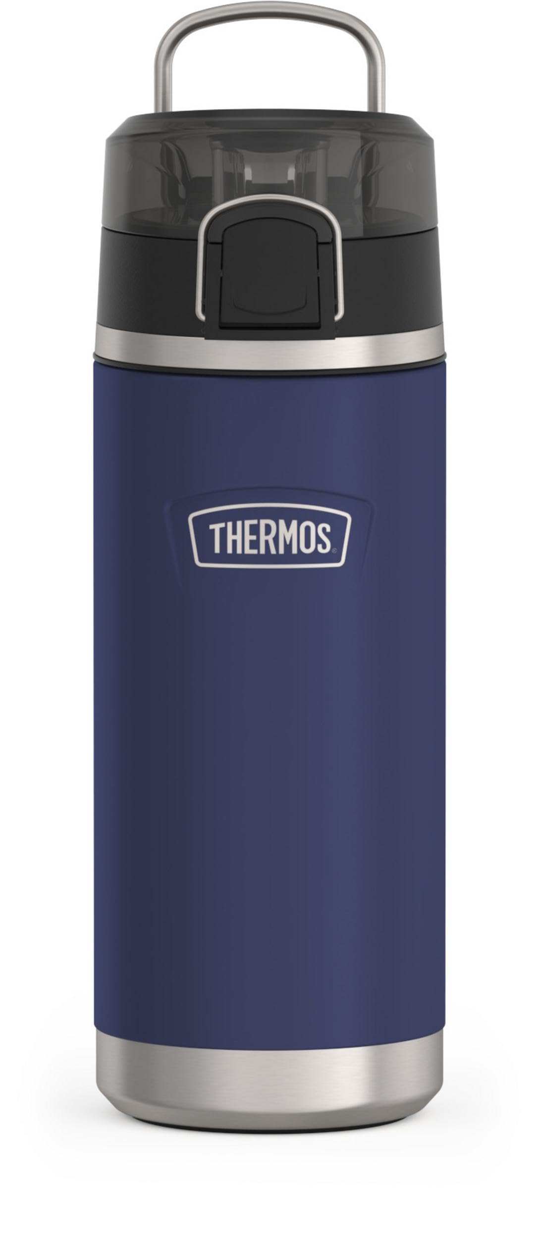 THERMOS ICON SERIES Water Bottle with Spout - 18 Ounce, Navy - Stainless Steel Vacuum Insulated Water Bottle with Lid