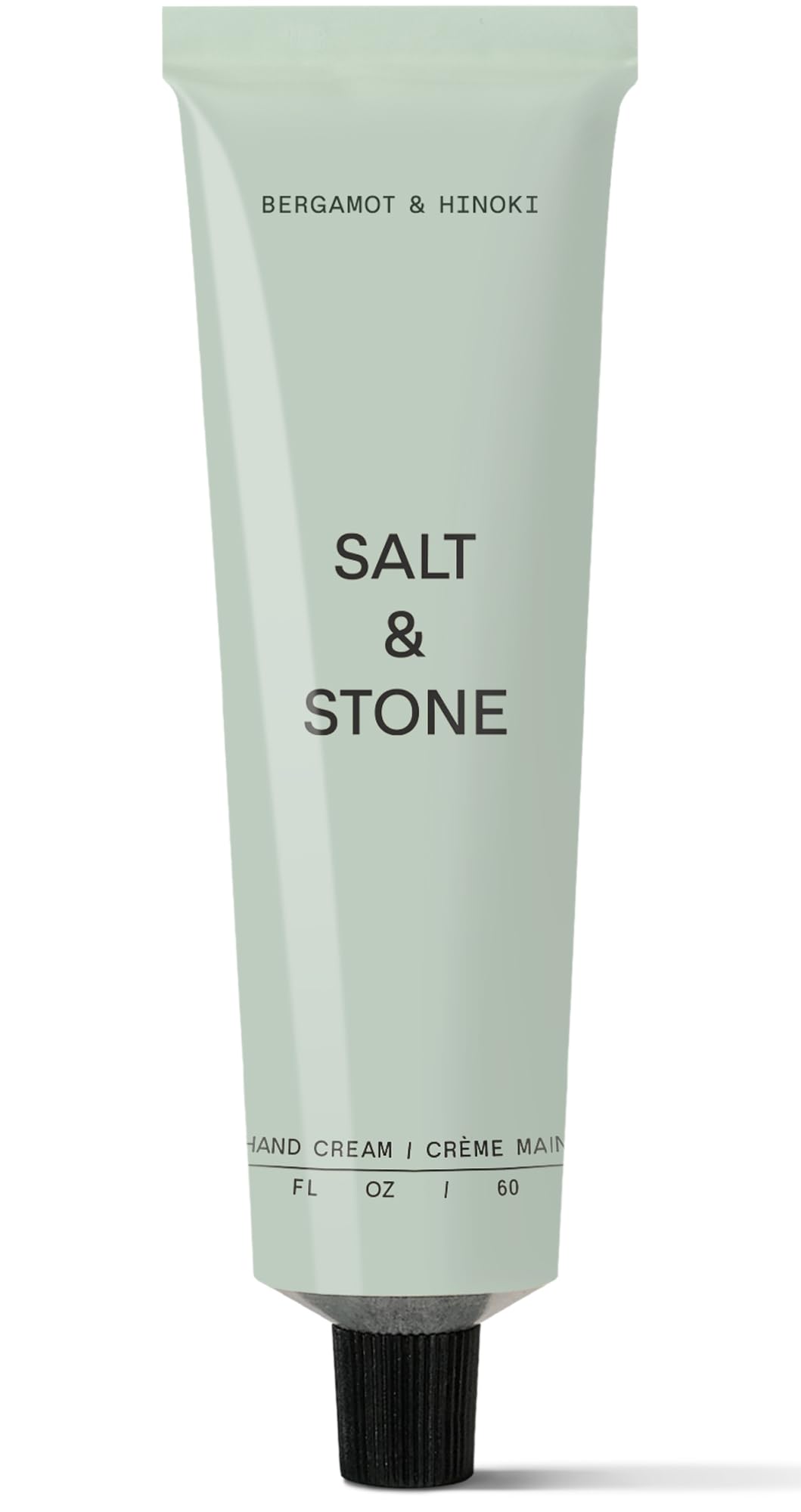 Salt & Stone Hand Cream for Women & Men | Bergamot & Hinoki | Hydrates, Nourishes & Softens Skin | Restores Dry Cracked Hands | Fast-Absorbing | Cruelty-Free & Vegan (2 fl oz)