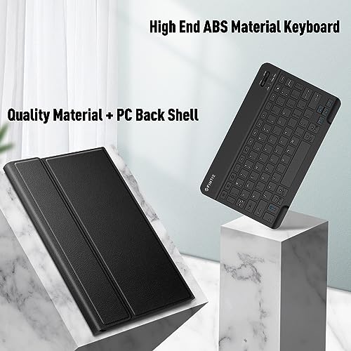 Fintie Keyboard Case for Samsung Galaxy Tab A9 Plus/A9+ 5G 11 Inch 2023 Model (SM-X210/X216/X218), Slim Lightweight Stand Cover with Magnetically Detachable Wireless Bluetooth Keyboard, Black