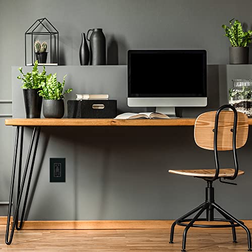 Eaton 3.6A USB Type A Charger with TR Duplex Receptacle 15A/125V, Black