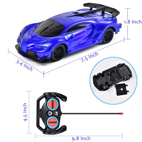 Tuko Remote Control Car Toys, RC Toys for 3+ Years Old Boy and Girl Gift (Blue)