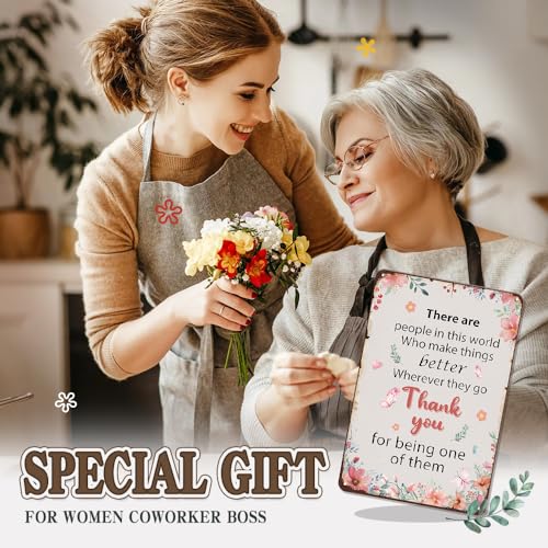Inspirational Gifts for Women Coworker Boss Appreciation Gifts for Women, Going Away Farewell Gifts,Thank You Gifts 8x12 Inches Metal Tin Signs