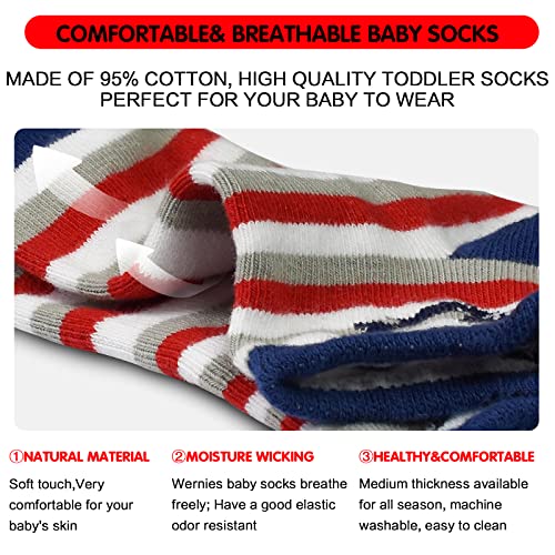 HYCLES Toddler Socks With Grippers Ankle Non-Slip Low Cut Cartoon Anti Slip Socks For Kids Baby Boys Girls