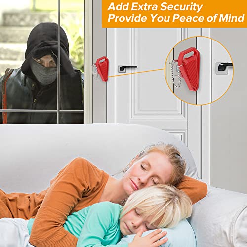 Hotel Door Locks for Travelers - Portable Door Lock for Travel Door Safety Locks from Inside, Extra Home Security Door Lock Latch Hotel Safety Essential Bedroom First Apartment Must Haves for Women