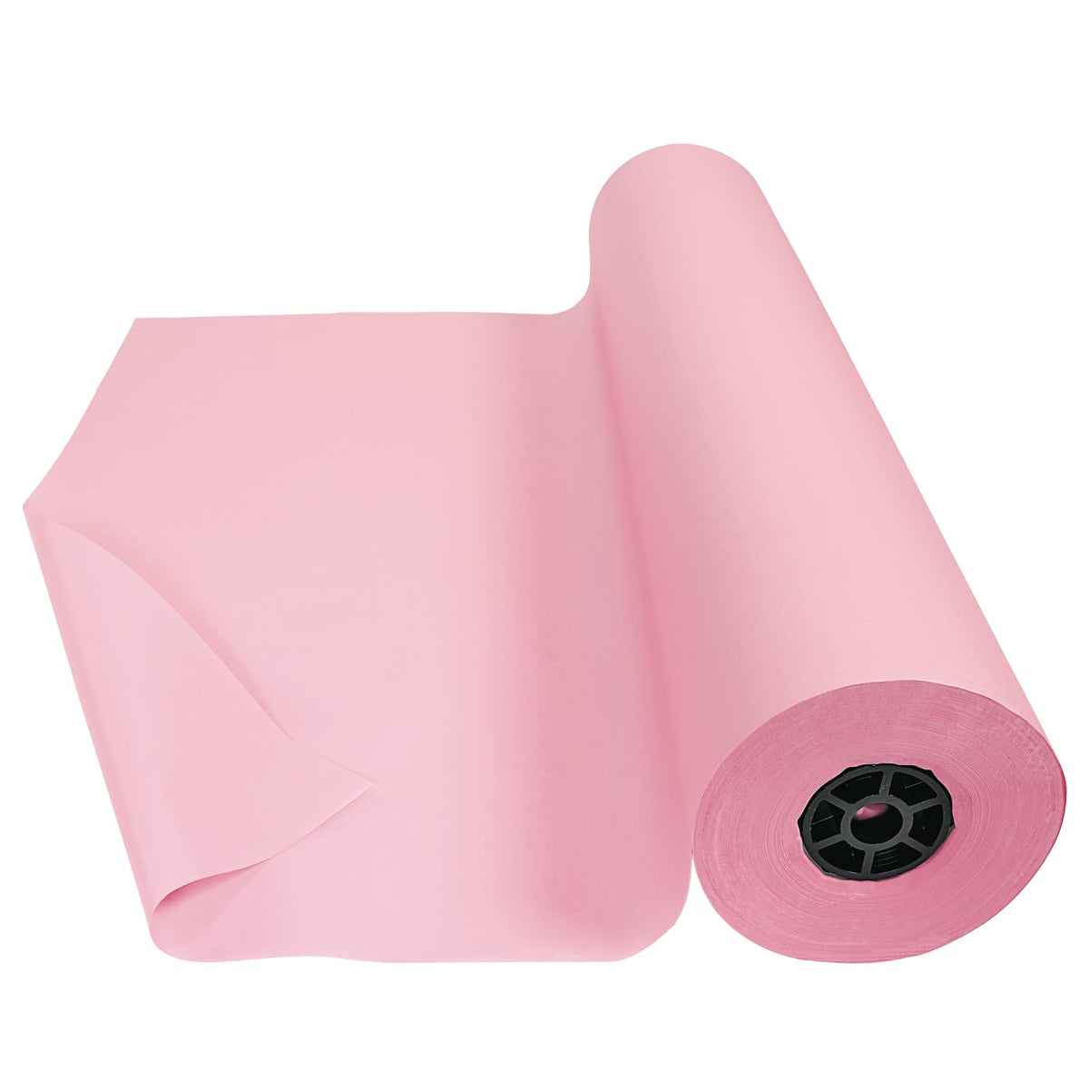 Colorations Arts and Crafts Paper Roll - 36" x 1000', Pink, Dual Surface, Markers, Finger Paints, Painting, Watercolors, Acrylic Paints, Wall Art, Bulletin Board Paper, Kids Crafts (Item # DSPK)