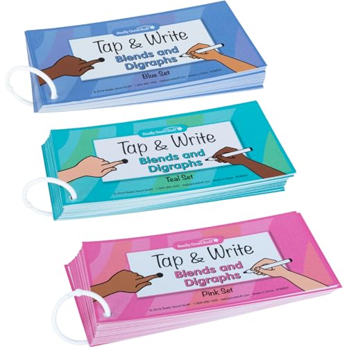 Really Good Stuff Tap and Write Blends and Digraphs - 124 Cards