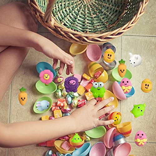 Jofan 36 PCS Easter Mochi Squishy Toys Stress Relief Squishies for Kids Boys Girls Toddlers Easter Basket Stuffers Egg Fillers Gifts Party Favors