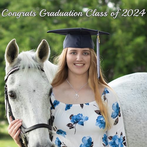DONYUDE 2024 Graduation Gifts for Her, High School Graduation Gifts for Her T Initial Necklaces for Women Class of 2024 Graduation Gift Graduation Necklace for Her 2024