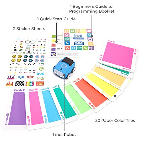 Sphero Indi at-Home Learning Kit - Screenless Coding Robot for Kids 4+ - Build Mazes, Learn Computational Thinking - Problem Solve Like an Engineer - Educational STEM Toy for Creative Minds