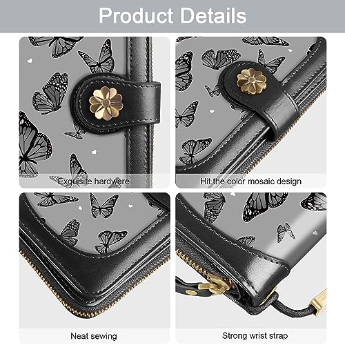 Coco Rossi Women Wallets Multi Card Case Wallet Clutch Wallet Card Holder Organizer Ladies Purse Wrist strap Purse, Pink Marble