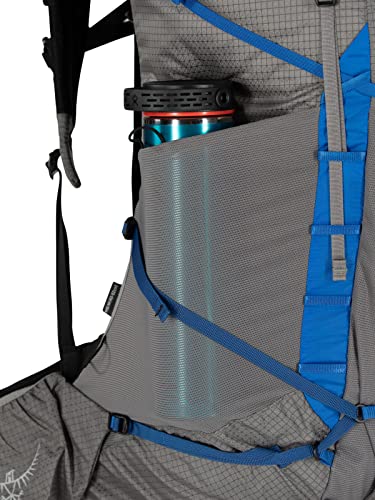 Osprey Exos Pro 55L Men's Backpacking Backpack, Dale Grey/Agam Blue, S/M