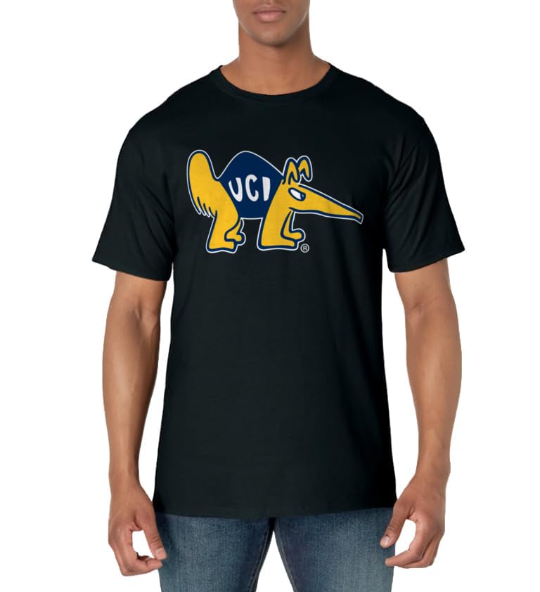 Cal Irvine Anteaters Icon Logo Officially Licensed Black T-Shirt