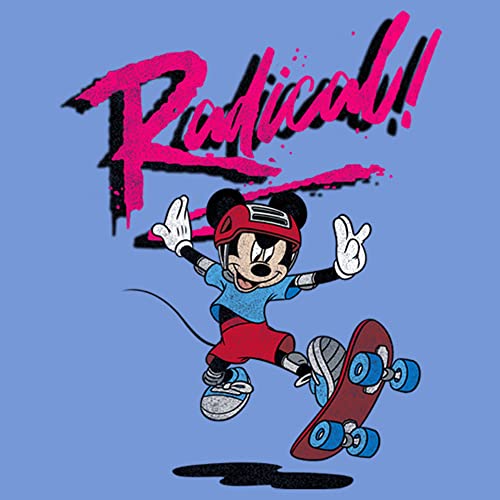 Disney Boy's RAD MICKEY T-Shirt, Royal Blue Heather, Small