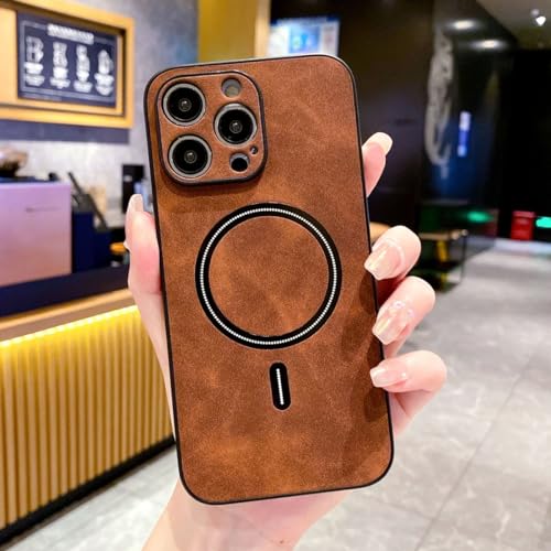 Luhuanx Case for iPhone 15 PRO MAX,Designed for iPhone 15 PRO MAX Case, for Apple 15 Pro Max Phone Cover with Phone Protector-Dark Brown