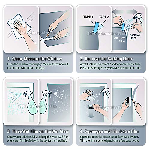 BDF S35 Window Film High Heat Rejection Reflective Silver 35 (Medium) - 24in X 24ft