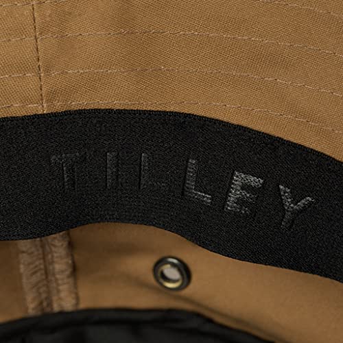 Tilley Waxed Bucket Hat, British Tan, Small