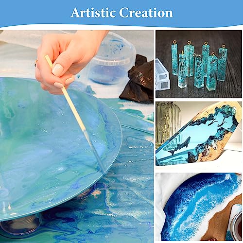 Epoxy Resin 1 Gallon - Crystal Clear Epoxy Resin Kit - Self-Leveling, High-Glossy, No Yellowing, No Bubbles Casting Resin Perfect for Crafts, Table Tops, DIY 1:1 Ratio