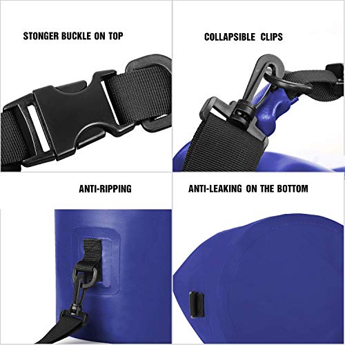Unigear Waterproof Bags/Waterproof Bags/Dry Bag (2L/5L/10L/20L/30L/40L) for Outdoor Activities and Water Sports, Camping, Boating, Kayaking, Fishing with Waterproof Phone Pouch