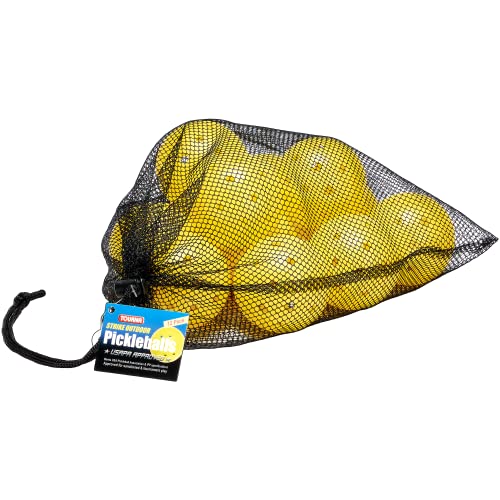 TOURNA Strike Outdoor Pickleballs (12 Pack) - USAPA Approved, Optic Yellow (PIKL-12-OY-O)