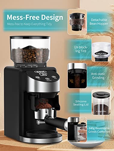 Gevi 12 Cup Programmable Drip Coffee Maker with Touch Screen, Fast and Strong Brew, Auto Shut-Off, 4-Hour Keep Warm Plate, Iced Coffee Option, Anti-Drip System, Permanent Filter