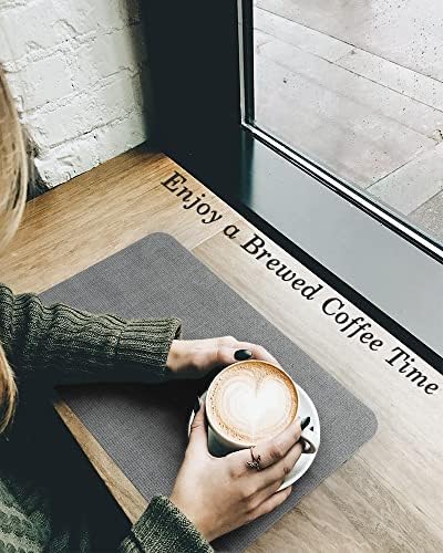 tchdio-Coffee Mat-Hide Stain Absorbent Rubber Backed Quick Drying Mat for Kitchen Counter-Coffee Bar Accessories Dish Drying Mat Fit Under Machine Pot Espresso Machine