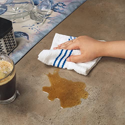 ORMYSA 8 Pack Kitchen Dish Cloths for Washing Dishes - Blue White, 12 x12 Inches Dishcloths for Kitchen Fast Absorbing Quick Dry Super Soft Dish Rags