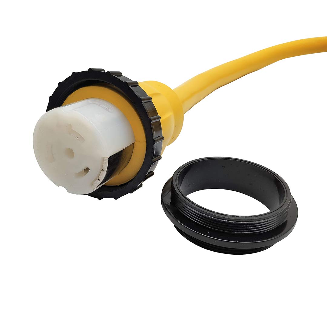 Parkworld 60950 Marine Shore Power Extension Cord 50 AMP SS2-50P to SS2-50R, Marine Shore Power Cord SS2-50 Male to Female 50A 125V/250V (50FT)