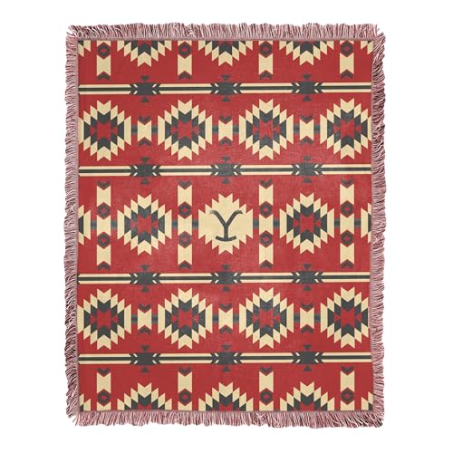 Northwest Yellowstone Woven Jacquard Throw Blanket, 46" x 60", Aztec Y