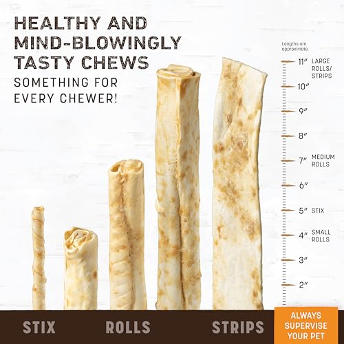 Earth Animal No Hide Small Chicken Flavored Natural Rawhide Free Dog Chews Long Lasting Dog Chews | Dog Treats for Small Dogs | Great Dog Chews for Aggressive Chewers (3 Pack)