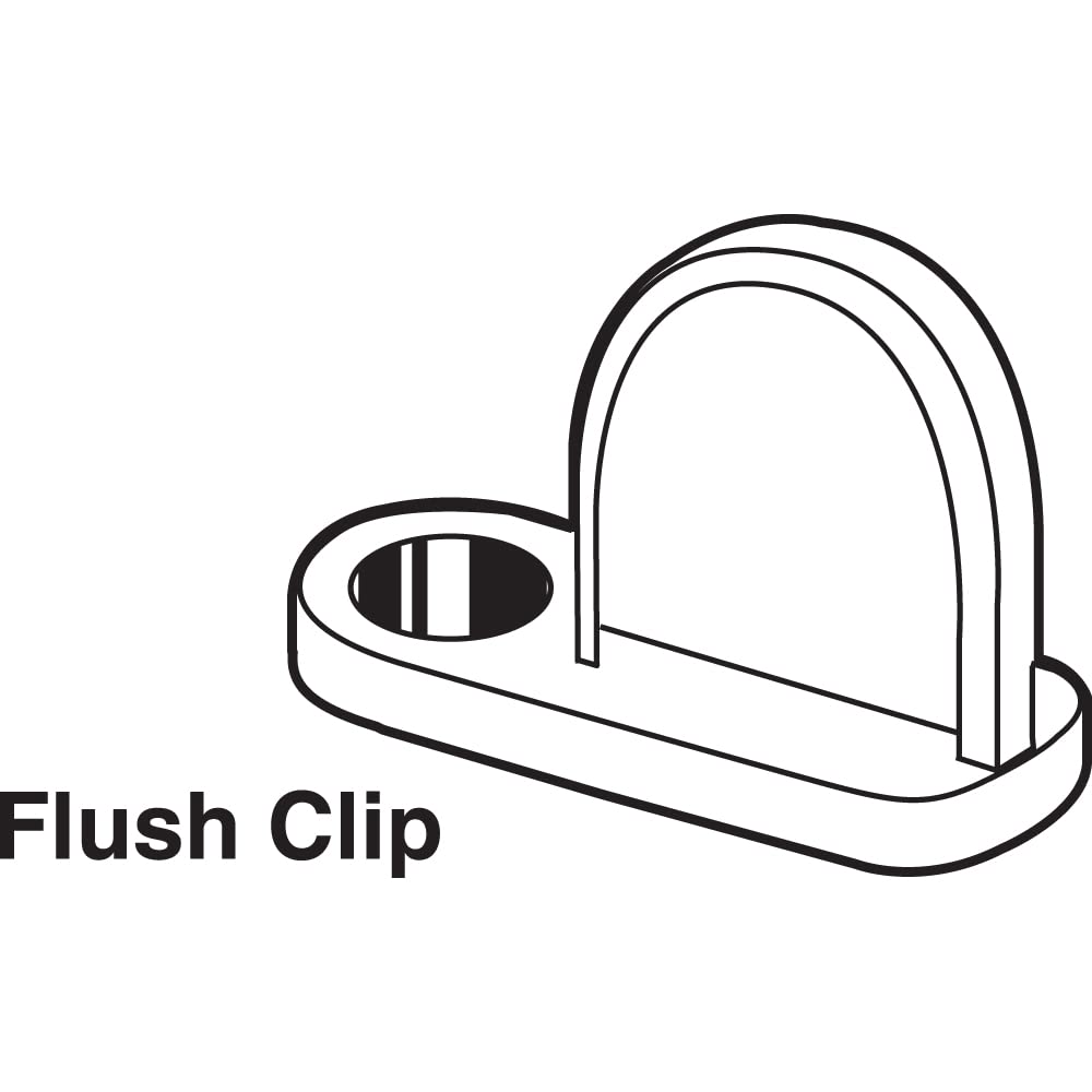 Make-2-Fit PL 14404, Mill (100-pack) Flush Diecast Screen Clip