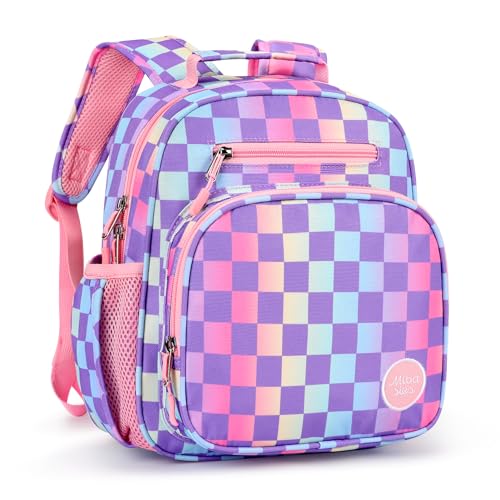 mibasies Kids Backpack for Girls: Girls Backpack 5-8 - Kindergarten Elementary School Backpack for Girls - Strawberry Backpack for Girls Red