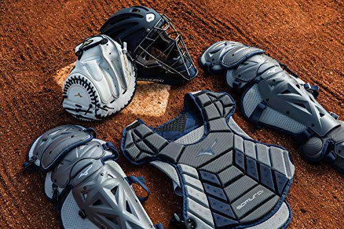 Mizuno Samurai Women's Fastpitch Softball Chest Protector 13'', BLACK-GREY