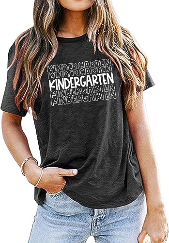 Teacher Tie Dye Shirts Women Kindergarten Tee Preschool Teacher T-Shirt Teach Love Inspire T-Shirt Teacher Life Top Black