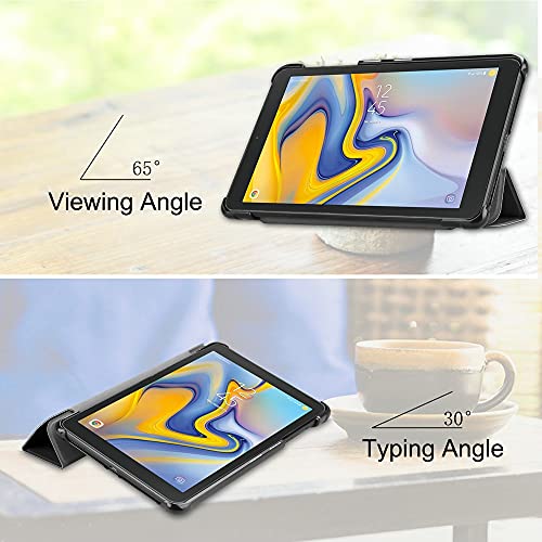 ZZOUGYY Tablet Cover for Samsung Galaxy Tab A 8.0 2018 SM-T387,Folio Stand Leather Case for Samsung Galaxy Tab A 8.0 4G LTE Verizon/Sprint/T-Mobile/AT&T T387C T387V T387P T387F T387W (Big Eye)