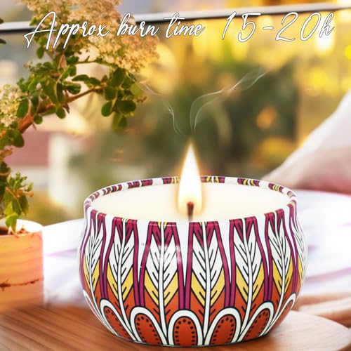 Scented Candles Gift Set 6 Packs,Aromatherapy Candle Gifts for Women,180H Lasting Burn Soy Wax Candles Bulk for Home Scented,Ideal for Birthday,Christmas,Thanksgiving