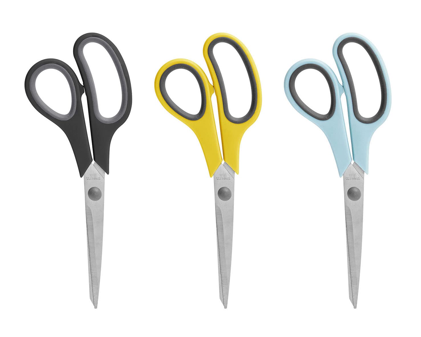 Multipurpose Stainless Steel Scissors Set (3 PACK)