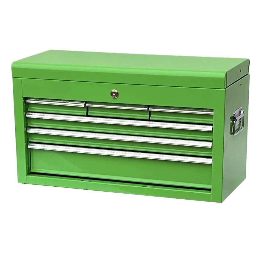Workington Portable Metal Tool Chest with 6 Drawers, 24" 6-Drawer Tool Chest Cabinet with Ball Bearing Drawer Slides, Steel Tool Storage Box Organizer 4005 Pink