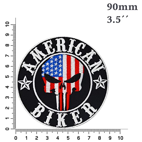 Biker Patches Turkey Biker Patches for Leather Vest | Skull mask Biker Patches for Vest | Motorbike Biker Patches Iron on sew on Motorcycle Accessory | 2.95x2.95"