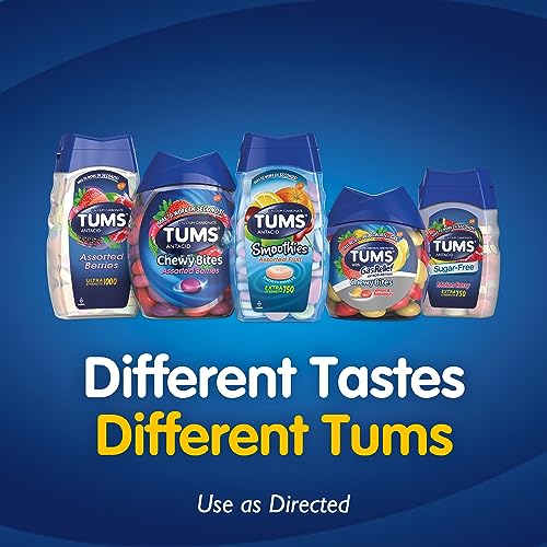 TUMS Chewable Antacid Tablets for Extra Strength Heartburn Relief, Great for a Summer BBQ - Assorted Fruit Flavors - 330 Count