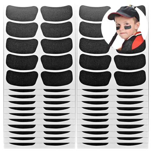 TXSN 220PCS Sports Eye Stickers for Kids Sports Face Eyeblack Sticker for Football Baseball Softball Sport Themed Party Birthday Party Supplies(Black)