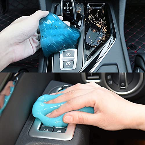 Moly Magnolia Cleaning Gel for Car, Universal Detailing Putty Gel Detail Tools Car Interior Cleaner, Removal Putty Keyboard Cleaner for Car Vents, PC, Laptops, Cameras (Blue)